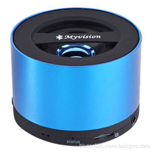 OEM Top Sale Metal Housing Wireless Bluetooth Speaker with Hand-free A2DP Function Micro SD Card